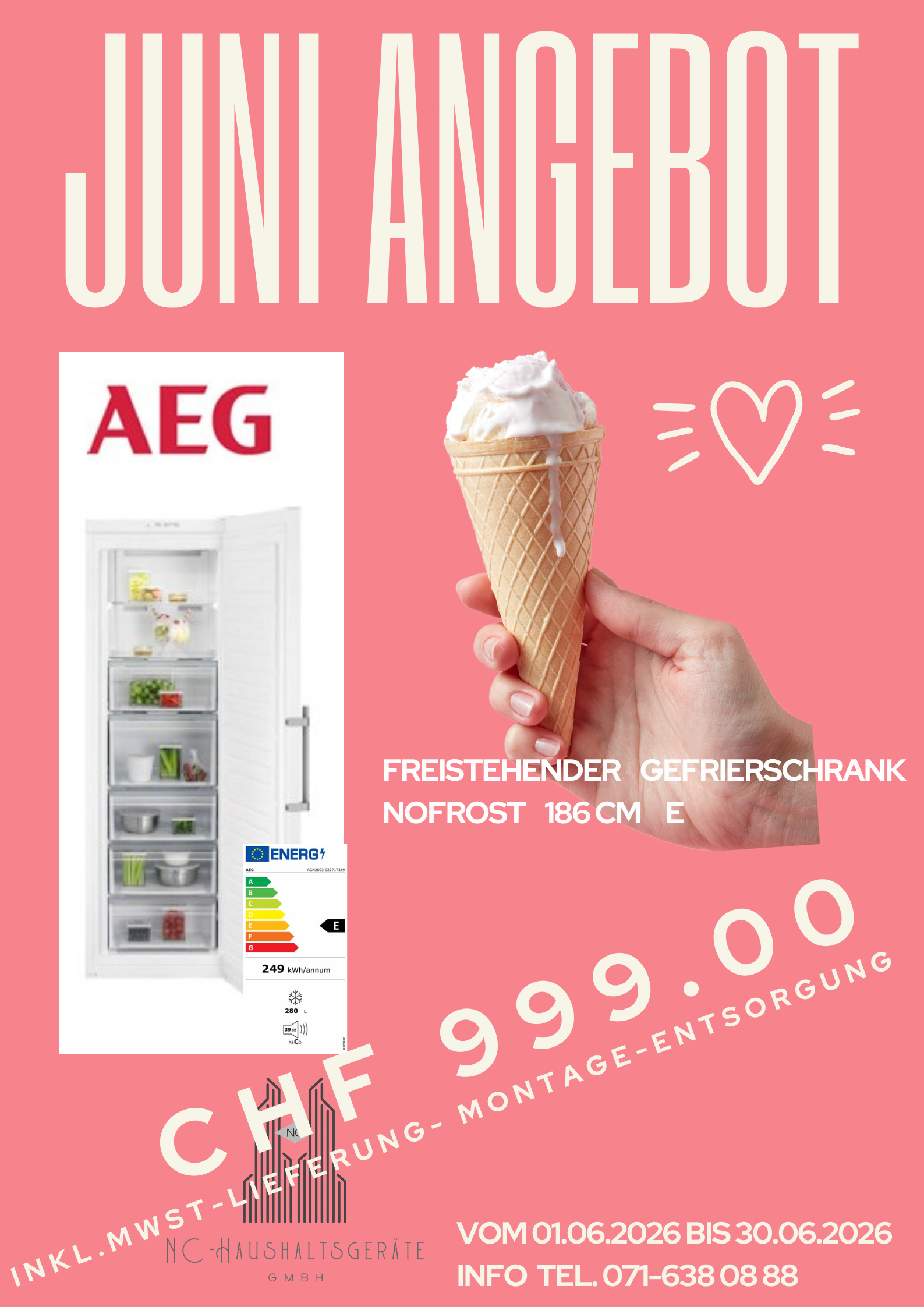 Rosa Modern Jetzt Ge&ouml;ffnet Poster