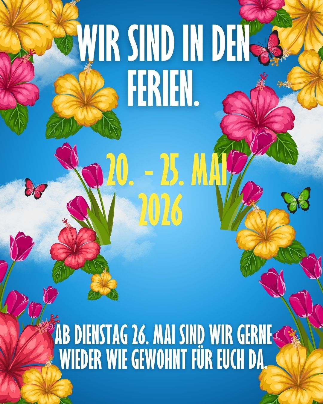 Fr&uuml;hlingsferien 2026